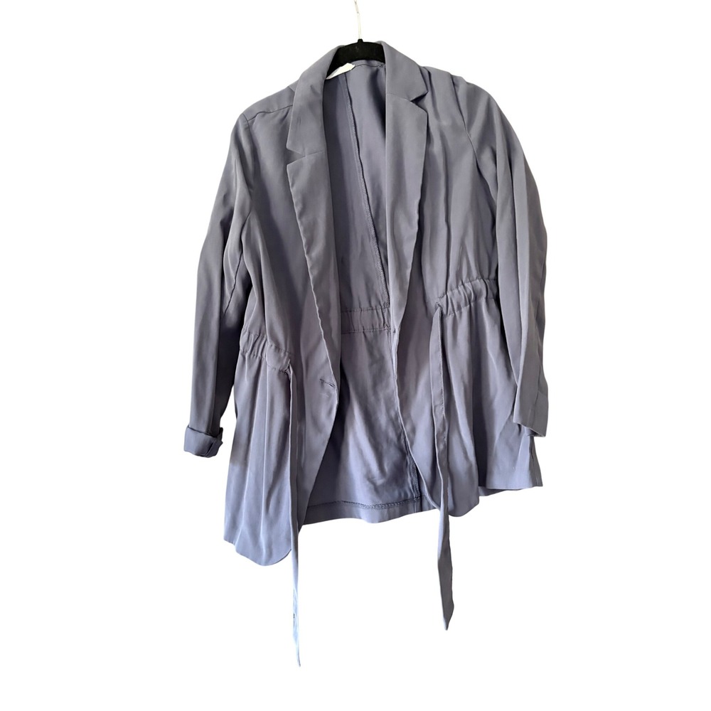 Primark Cares Blue Lightweight Blazer Jacket‎ Tie Waist Size 8